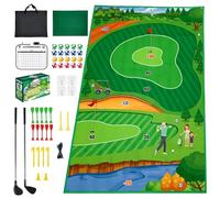 CATCHLUCK Juego de alfombrillas de entrenamiento de golf para jugar al aire libre, para diversión familiar