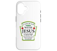 Catchup with Jesus Shirt Funny Christian Gift Carcasa para iPhone 16