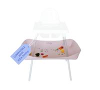 CATCHY Colector de alimentos para tronas | Compatible con silla alta IKEA Antilop y otras 11 marcas | Fácil de limpiar | Agarrador de comida y desorden para bebés y niños pequeños | Mantenga los pisos