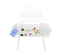 CATCHY Recogedor de Comida, Compatible con IKEA Antilop, Trona de bebe No Incluida, Recogedor de Comida y Restos para Bebés y Niños, Accesorio para Bajo de la Trona, Blanco