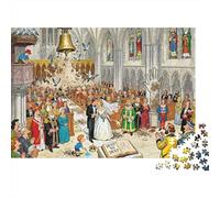Catedral Campana de Boda Brouhaha Puzzle De Madera Impermeable Puzzles De 1000 Piezas para Adultos Imposible Rompecabezas Juegos Educativos