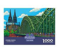 Catedral de Colonia Ver Papel Juego Mental Divertido, Ideal para Relajación Nocturna Y Actividades En Interior 52x38cm/1000pcs