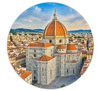 Catedral de Florencia 1000 Piezas Rompecabezas Edificio Rompecabezas Redondo para 14 Años O Más Juego De Habilidad para Toda La Familia Pasatiempos Aprendizaje Juguetes 1000pcs (67.5x67.5cm)