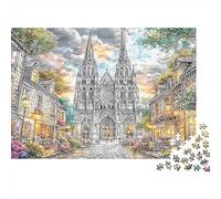 Catedral de los Fuegos Artificiales Puzzle De 1000 Piezas Un Desafiante Juguetes Descomprimidos Familiar Cute Regalos para Mujeresregalos para Hombres para Adultos Y Niños 38x26cm/1000pcs