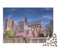 Catedral de Notre Dame Puzzle 1000 Piezas, DIY, Juguete Educativo, Decoración del Hogar, para Niños Mayores De 12 Años 1000pcs (75x50cm)