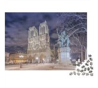 Catedral de Notre Dame Puzzle De 1000, Regalos, Juguete Educativo, Decoración del Hogar, para Niños Mayores De 12 Años 1000pcs (75x50cm)