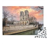 Catedral de Notre Dame Puzzle De 1000, Regalos, Juguete Educativo, Decoración del Hogar, Rompecabezas para Adultos, A Partir De 14 Años 1000pcs (75x50cm)