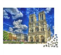 Catedral de Notre Dame Puzzle De 1000, Regalos, Juguete Educativo, Decoración del Hogar, Rompecabezas para Adultos, A Partir De 14 Años 1000pcs (75x50cm)