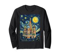 Catedral de San Basilio Moscú Noche Estrellada Historia del Arte Presente Manga Larga