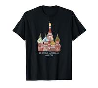 Catedral de San Basilio, Moscú, Rusia. Dibujo Camiseta