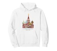 Catedral de San Basilio, Moscú, Rusia. Dibujo Sudadera con Capucha
