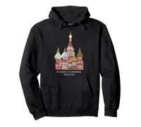 Catedral de San Basilio, Moscú, Rusia. Dibujo Sudadera con Capucha