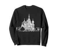 Catedral de San Basilio One Line Art Moscú Monumento Sudadera