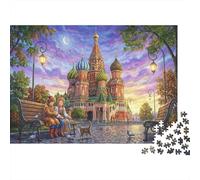 Catedral de San Basilio Puzzle 1000 Piezas Adultos Y Niños,Premium,Desafío,Anti-estrés,Rompecabezas,Deco Pared,Regalo Ideal,14 Años+,Relax,Reto,Cartón,Educativo 52x38cm