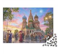 Catedral de San Basilio Puzzle 1000 Piezas Adultos Y Niños,Regalo Ideal,Deco Pared,14 Años+,Premium,Cartón,Rompecabezas,Desafío,Educativo,Anti-estrés,Reto,Relax 52x38cm