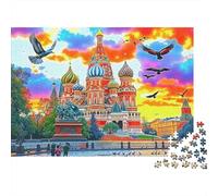 Catedral de San Basilio Puzzle Imposible,desafío para Adultos Interesante Juego Educativo 1000 Piezas Obra De Arte De Juego De para Adultos Y Niños Mayores De 12 Años 38x26cm/1000pcs