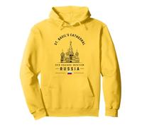 Catedral de San Basilio Rusia Bandera Moscú Plaza Roja Sudadera con Capucha