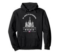 Catedral de San Basilio Rusia Bandera Moscú Plaza Roja Sudadera con Capucha