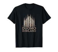 Catedral del Duomo di Milano Ilustración Camiseta