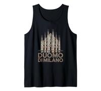 Catedral del Duomo di Milano Ilustración Camiseta sin Mangas