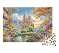 Catedral Histórica Puzzle De 1000 Piezas Un Desafiante Juguetes Descomprimidos para Toda La Familia Cute Regalos para Mujeresregalos para Hombres para Adultos Y Niños 38x26cm/1000pcs