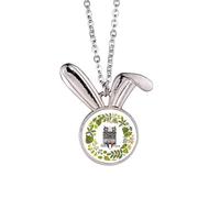 Catedral Paris Francia - Collar con colgante de conejo, joyería de animales