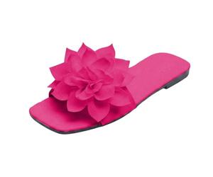 Categoría de producto Mocasines para mujer - Cómodas mulas planas para el día a día Vacaciones Playa Sandalias de verano Sandalias casuales Zapatos de mujer resistentes, Rosa intenso., 37 EU