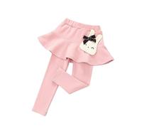 Categoría de producto Pantalones para niñas - Falda de polainas para niños pequeños de moda con volantes Falda y pantalones de forro polar para - más versátil, Rosa., 18-24 meses