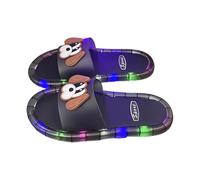 Categoría de producto Zapatillas para mujer - Sandalias de suela suave Piso plano Detalles de cadena Patrón de piedra Cómodos Compañeros diarios para la playa Tiempo libre, Negro , 43 EU