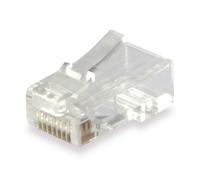 Category 6 Utp Rj45 Connector Equip 121144 Transparent 100 Units NUEVO