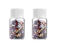 CATELL 400 Piezas Piedras para Mechero, Piedras Mechero, Piedras Universal para Encendedor con Botella de Almacenamiento Pedernal Compatible con La Mayoría de Los Encendedores (Color)