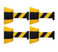 Catenarias Biombos Separadores de 4 Piezas Fabricadas en ABS Resistente para Parques Infantiles Hoteles Pasillos Escaleras y Pasillos(Yellow,300cm/10ft)