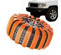 Catene Da Neve Regolabili 10 Pezzi - Cinghie Antiscivolo Per Pneumatici | 16-27,5 Cm TPU, Accessorio Sicurezza Invernale Per Camion Pickup SUV Auto Fuoristrada Escursionismo Rimorchio