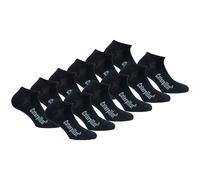 Caterpillar 12 Pares Calcetines Tobilleros Cortos Verano - Algodón Transpirable (Negro, 43-46)