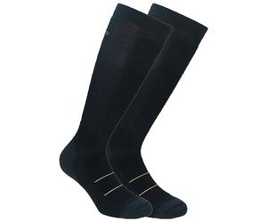 Caterpillar 2 Pares Calcetines Largos Hombre Compresión Graduada, Rápida Recuperación Muscular (Negro, 39-42)