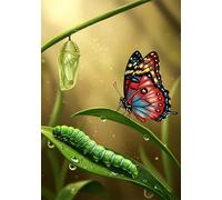 Caterpillar 300 Piece Jigsaw Puzzles for Adults, Colourful, Challenging & Brainteasing Adult Puzzles 300 Pieces Butterfly, Fun jigsaws for The Whole Family 16x11 Inch