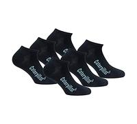 Caterpillar 6 pares de calcetines Sneaker para hombre en algodón suave (negro, 43-46)