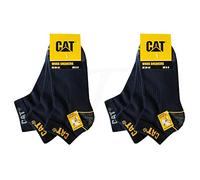Caterpillar 6 pares de zapatillas de trabajo CAT WORK SNEAKERS de trabajo, calcetines en tallas 39-50, 6 Pares Azul, 43-46