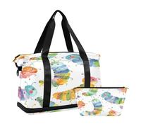 Caterpillar - Bolsa de viaje impermeable para gimnasio, deporte, bolsa de transporte para fin de semana con compartimento, Oruga, Talla única, Bolsa de viaje