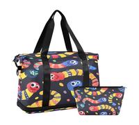 Caterpillar - Bolsa de viaje para gimnasio, bolsa de deporte impermeable para fin de semana con compartimento, Oruga, Talla única, Bolsa de viaje