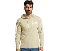 Caterpillar Camiseta Con Capucha Manga Larga Hombres (FS7885)