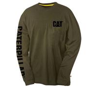 Caterpillar Camiseta de manga larga con logo Trademark para hombre (FS4642)