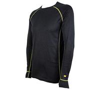 Caterpillar Camiseta Térmica Manga Larga, Absorción Humedad, Cálido, Cómodo, Tela (Negro, XL)