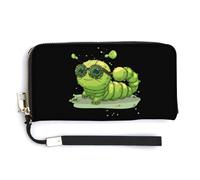 Caterpillar - Cartera de piel para gafas de insectos, bolsa larga con correa de muñeca para hombres y mujeres, Estilo:, 20.0*10.5cm