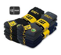 Caterpillar CAT Real Work - Calcetines de trabajo para hombre y mujer, 12 pares de tallas 35-50 a elegir, Color Mix 1, 43-46