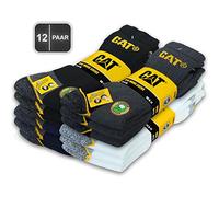 Caterpillar CAT Real Work - Calcetines de trabajo para hombre y mujer, 12 pares de tallas 35-50 a elegir, Color mix 2, 41-45