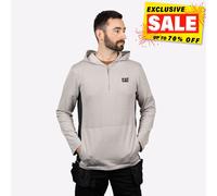 Caterpillar Coolmax Hombre Cuarto Cremallera Cómodo Moda con Capucha Gris