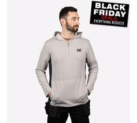 Caterpillar Coolmax Hombre Cuarto Cremallera Cómodo Moda con Capucha Gris