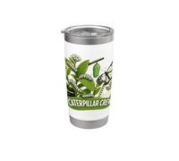CATERPILLAR CREW Orugas Algodoncillo Mariposa Monarca Vaso térmico de acero inoxidable de doble pared