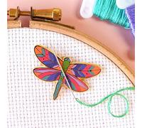 Caterpillar Cross Stitch Aguja magnética de libélula para punto de cruz, costura y bordado, diseño colorido y vibrante